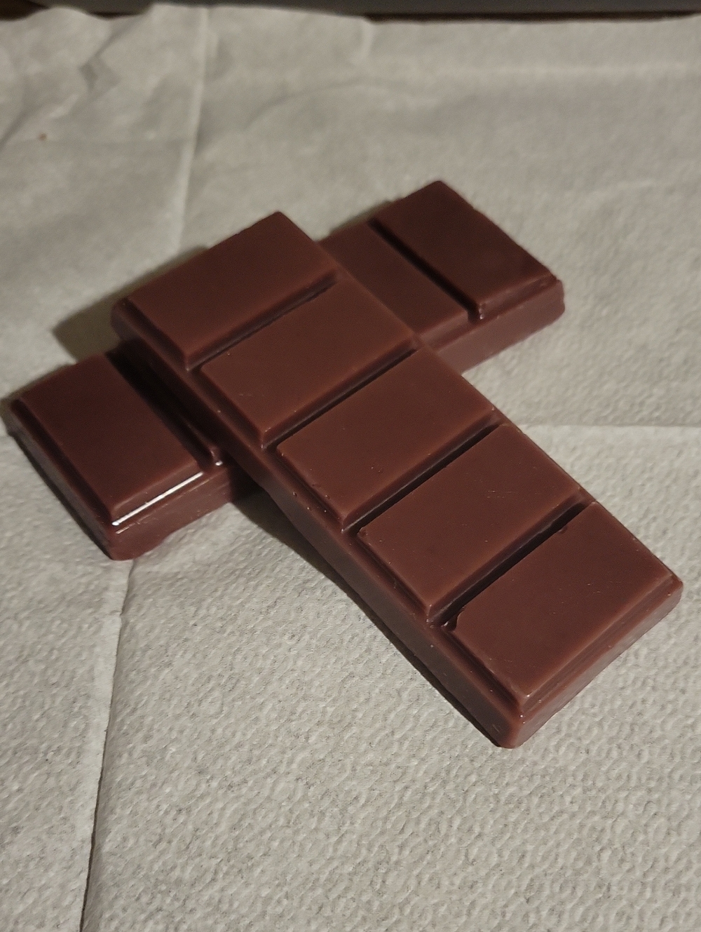 Handmade Coffee Brown Wax Melt Snap Bars, Pack Of 2